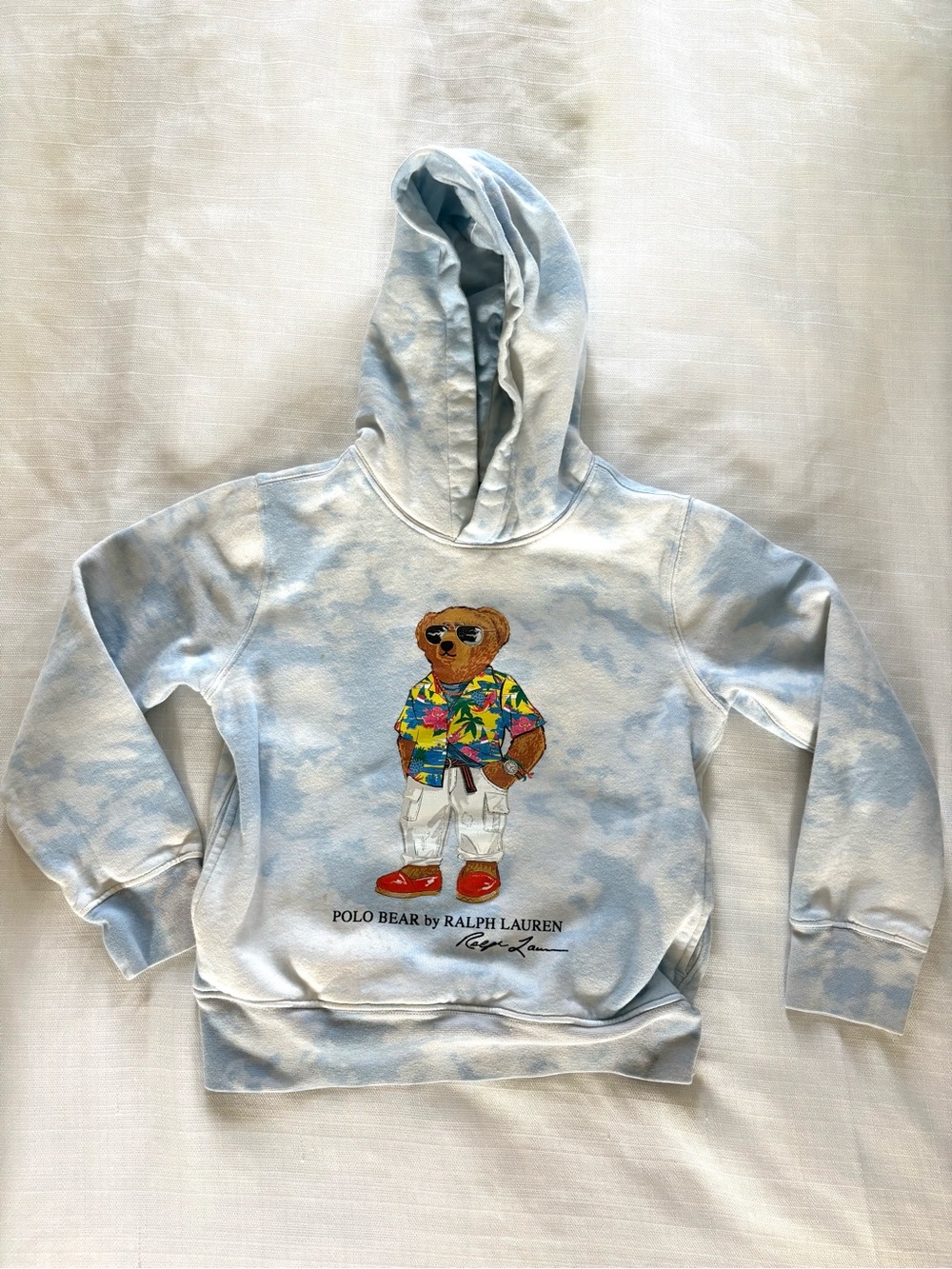 Polo Ralph Lauren Bear Print Tie dye hoodie